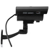Small Dummy Camera CCTV Sticker Surveillance 90 Degree Rotating with Flashing Red LED Light