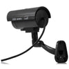 Small Dummy Camera CCTV Sticker Surveillance 90 Degree Rotating with Flashing Red LED Light