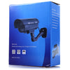Small Dummy Camera CCTV Sticker Surveillance 90 Degree Rotating with Flashing Red LED Light
