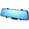 720P Full HD 4.3 inch G-sensor Dual Lens Rearview Camera Car DVR Dash Cam Recorder Video Rear View Mirror with Night Vision Motion Detection