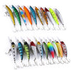 20 PCS Lure Hard Plastic Bait Minnow Pencil Fishing Tackle with 2 Hooks