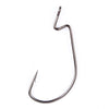 100 PCS High-carbon Steel Worm Offset Hook with Extra Wide Gap