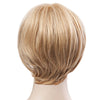 Trendy Fluffy Side Bang Elegant Charming Short Straight Human Hair Women's Capless Wig
