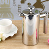 350ML Stainless Steel Insulated Coffee Tea Maker with Filter Double Wall