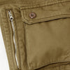 Casual Loose Fit Zip Fly Multi-Pockets Solid Color Long Cargo Pants For Men