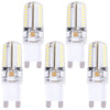 5pcs G9 3W SMD 3014 64 LED Corn Light Non-Polar Silicon Bulb Lamps