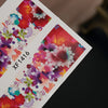 1 Sheet Flower Nail Decals Art Water Transfer Stickers Nail DIY Decoration