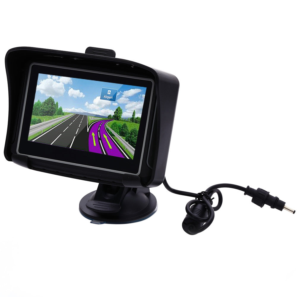 8GB 4.3 inch TFT Touch Screen Motorcycle Car GPS Navigation Waterproof Bluetooth NAV Maps System