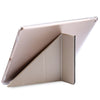 Ultra Slim Leather Wake Sleep Smart Multi-folds Cover Hard Back Case with Stand Function for iPad Pro