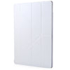 Ultra Slim Leather Wake Sleep Smart Multi-folds Cover Hard Back Case with Stand Function for iPad Pro