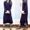 Turn Down Collar Long Sleeve Solid Color Women Shirt Dress