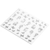 Fashion 3D DIY Gold Silver Jewelry Manicure Nail Sticker
