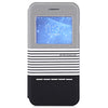 Baseus Eden Leather Protective Shell Cover for iPhone 6 / 6S with Smart Window Stripe Mix Color