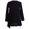 Chic Solid Color Round Neck Long Sleeve Asymmetric Girls Dress