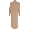 Turn Down Collar Long Sleeve Solid Color Women Shirt Dress
