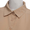 Turn Down Collar Long Sleeve Solid Color Women Shirt Dress