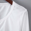 V-Neck Long Sleeve Lacework Spliced Button Design Women T-Shirt