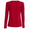 Sexy V-Neck Long Sleeve Chain Design Women T-Shirt