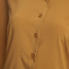 Turn Down Collar Long Sleeve Solid Color Women Shirt Dress