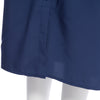 Turn Down Collar Long Sleeve Solid Color Women Shirt Dress