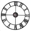 18.5 Inch Oversized 3D Iron Decorative Wall Clock Retro Roman Numerals Design