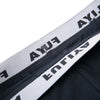 Mid Waist Cotton Blend Letter Print Boxer Briefs for Men