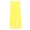 Fresh Style Elastic Waist Pleated Chiffon Women Ankle Skirt