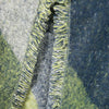 Han Edition Color Block Thickening Tassels Edge Warm Cashmere Asymmetric Pashmina Scarf for Women