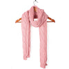 Trendy Pure Color Twist Wave Knited Warm Women Scarf