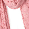 Trendy Pure Color Twist Wave Knited Warm Women Scarf