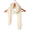Trendy Pure Color Twist Wave Knited Warm Women Scarf
