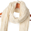 Trendy Pure Color Twist Wave Knited Warm Women Scarf