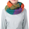 Han Edition Color Block Thickening Knited Wool Women Scarf