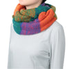 Han Edition Color Block Thickening Knited Wool Women Scarf