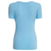 Casual Jewel Collar Letter Print Short Sleeve T-Shirt for Women