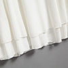 Sexy Plunging Neck Long Sleeve Ruffled Slimming Solid Color T-Shirt for Women