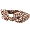 Cute Stripe Dot Plaid Print Bunny Ear Stretchy Babies Hairband