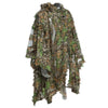 3D Camo Bionic Leaf Camouflage Jungle Hunting Ghillie Suit Set Woodland Sniper Birdwatching Poncho Manteau