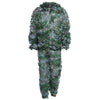 3D Bionic Leaf Camouflage Jungle Hunting Ghillie Suit Set Woodland Sniper Birdwatching Poncho
