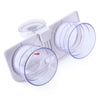 3207 - 1 Double Plastic Cup with Removable Square Sucker Bathroom Accessaries