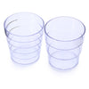 3207 - 1 Double Plastic Cup with Removable Square Sucker Bathroom Accessaries