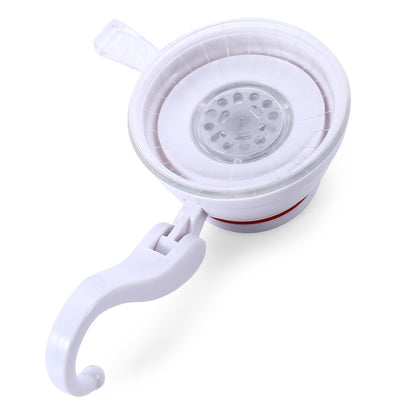1001 - 3 Removable Strong Suction Cup Hook Single Vacuum Sucker Press-button Lock Design