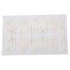 50pcs Charming Diamond Decorations Stylish White Lace Nail Stickers