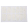50pcs Charming Diamond Decorations Stylish White Lace Nail Stickers