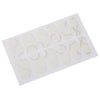 50pcs Charming Diamond Decorations Stylish White Lace Nail Stickers