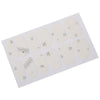 50pcs Charming Diamond Decorations Stylish White Lace Nail Stickers