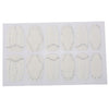 50pcs Charming Diamond Decorations Stylish White Lace Nail Stickers