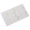 50pcs Charming Diamond Decorations Stylish White Lace Nail Stickers