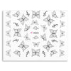50 pcs Fashion 3D DIY Black Decal Nail Art Decoration Sticker