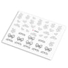 50 pcs Fashion 3D DIY Black Decal Nail Art Decoration Sticker